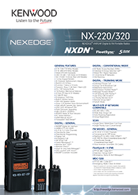 Brochure NX-220/NX-320