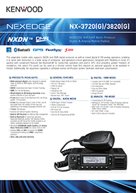 Brochure NX-37200(G)/NX-3820(G)